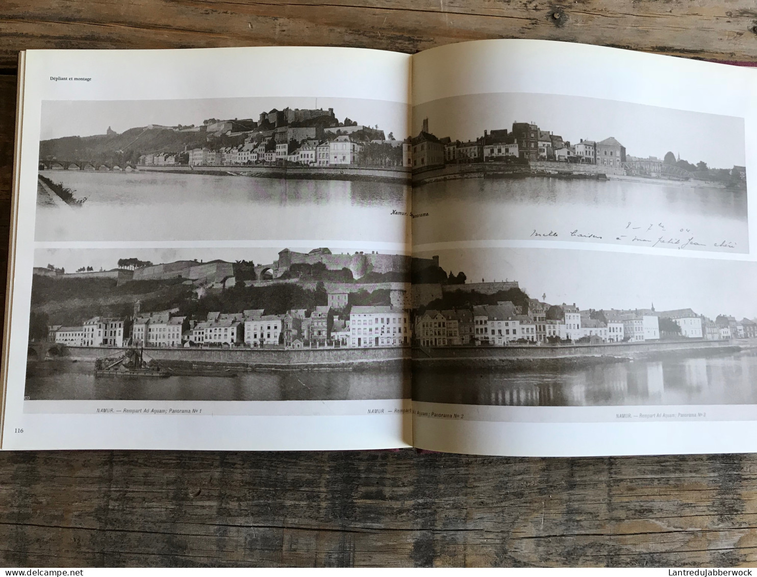 Daniel Franquien NAMUR La Meuse La Citadelle La Sambre En Cartes Postales Anciennes Régionalisme Panorama Grognon Trams - Belgium