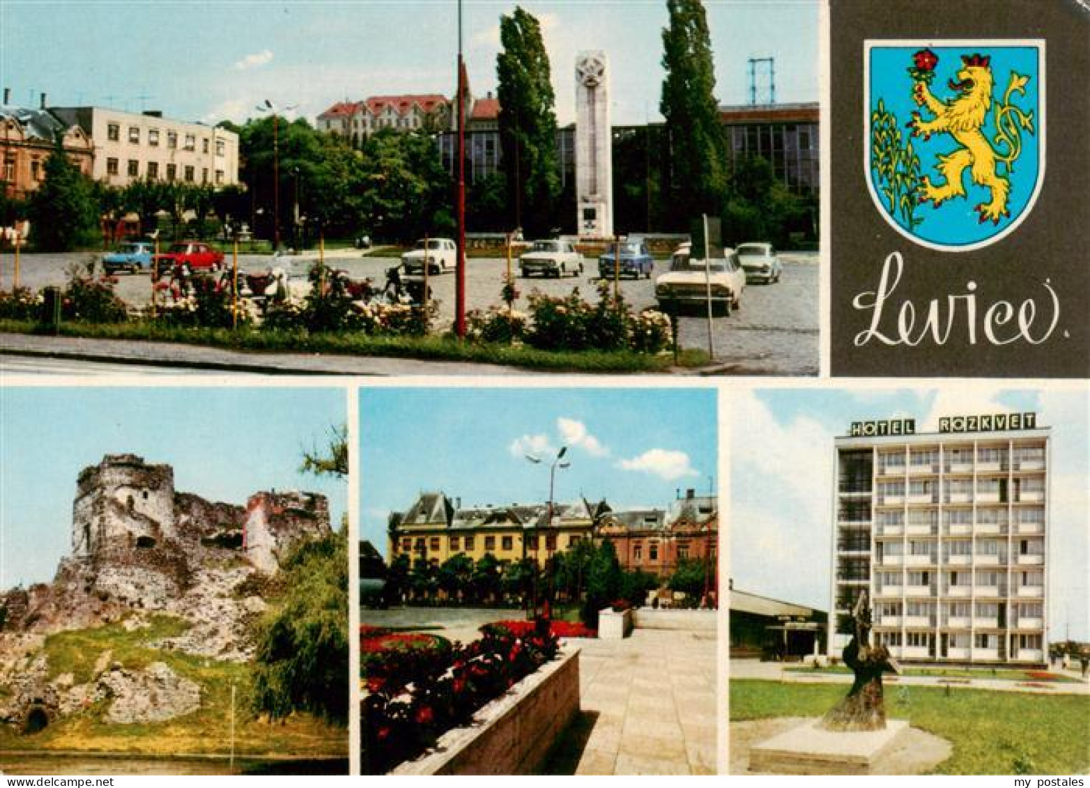 73886246 Levice Lewenz SK Teilansichten Ruine Schloss Hotel Rozkvet  - Slovaquie