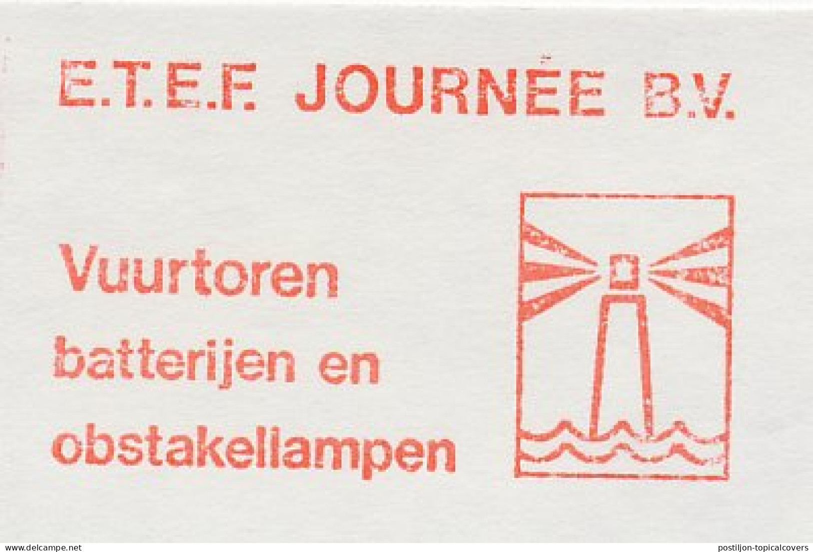 Meter Cut Netherlands 1976 Lighthouse - Battery - Faros