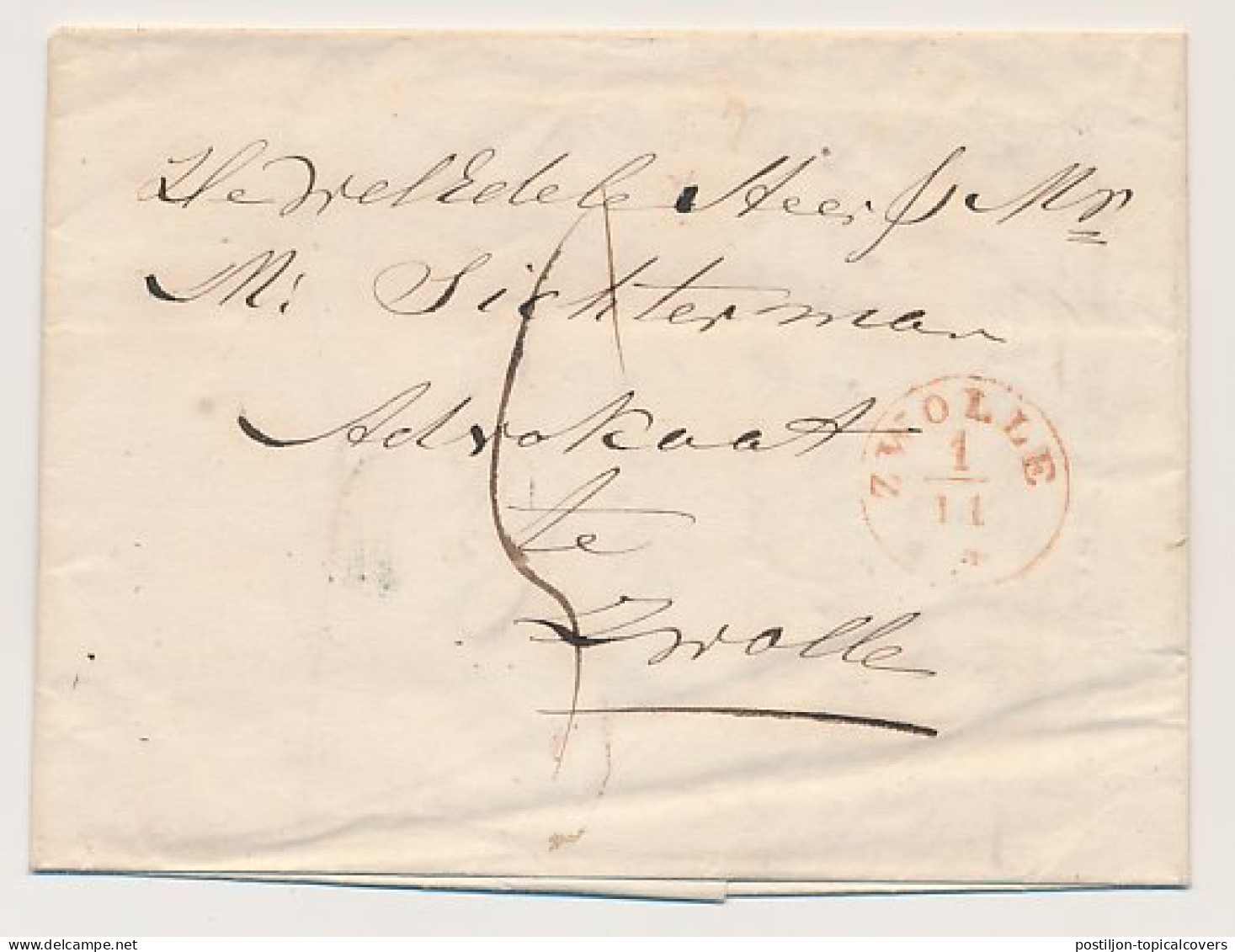 Distributiekantoor Raalte - Zwolle 1844 - ...-1852 Prephilately