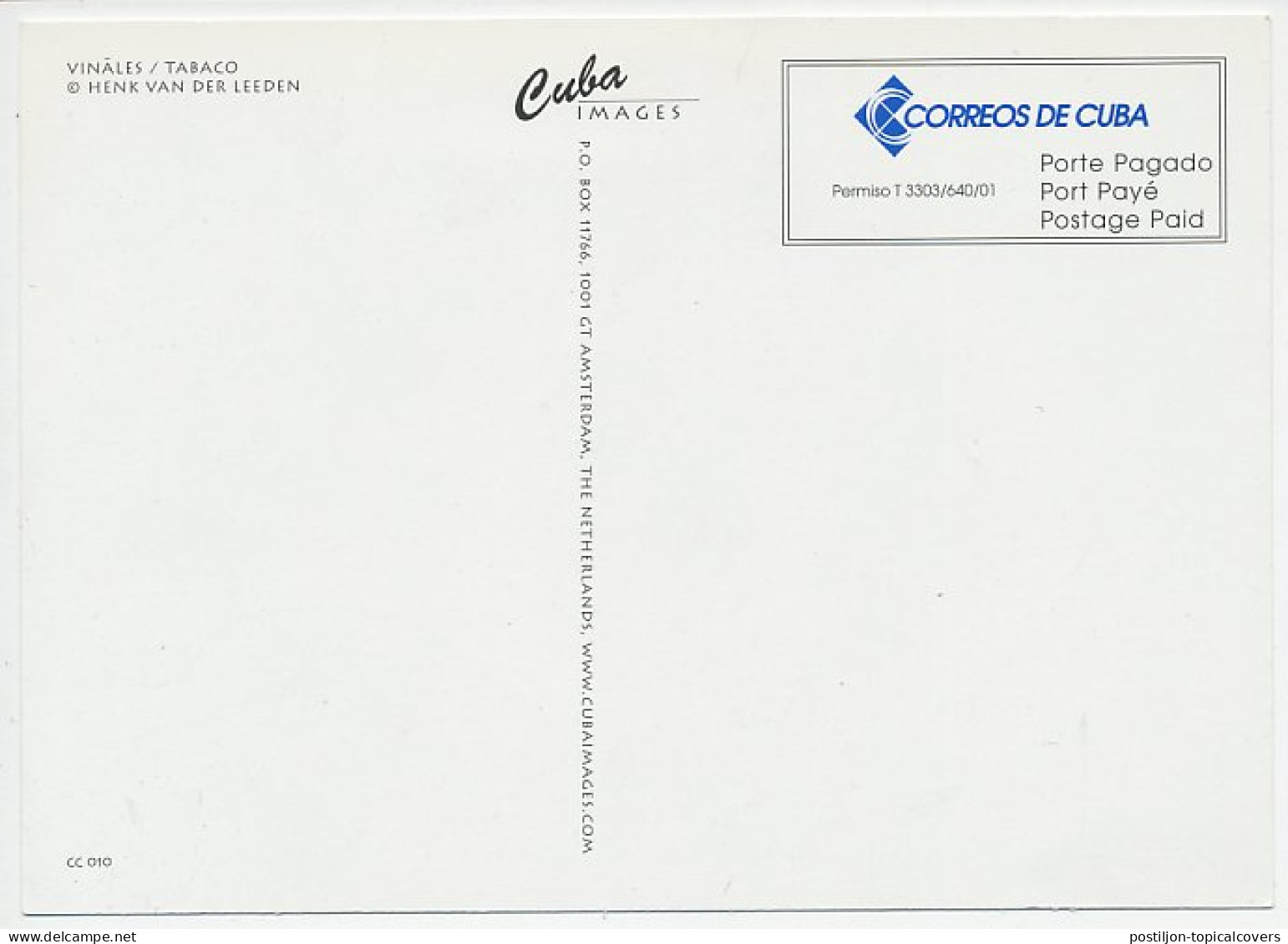 Postal Stationery Cuba Cigar - Tobacco Field - Tabac