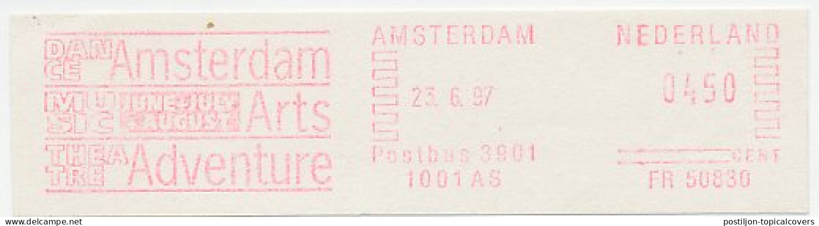 Meter Cut Netherlands 1997 Dance - Music - Theatre - Amsterdam Arts Adventure - Tanz