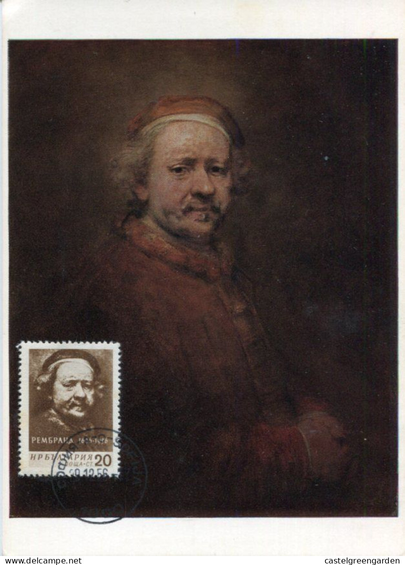 X0206 Bulgaria, Maximum 1956 Rembrandt, Portrait Of Thr Painter In Old Age - Rembrandt