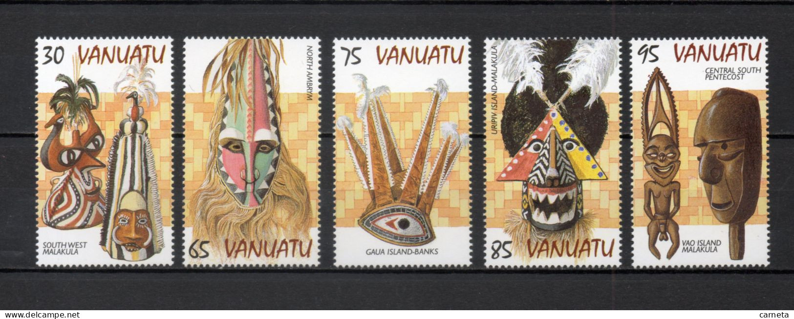 VANUATU  N° 1048 à 1052    NEUFS SANS CHARNIERE  COTE  10.00€    MASQUE - Vanuatu (1980-...)