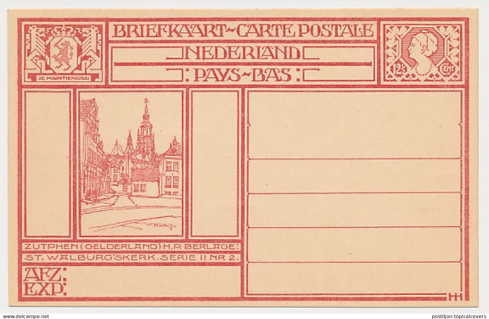 Briefkaart G. 199 B - Zutphen - Ganzsachen