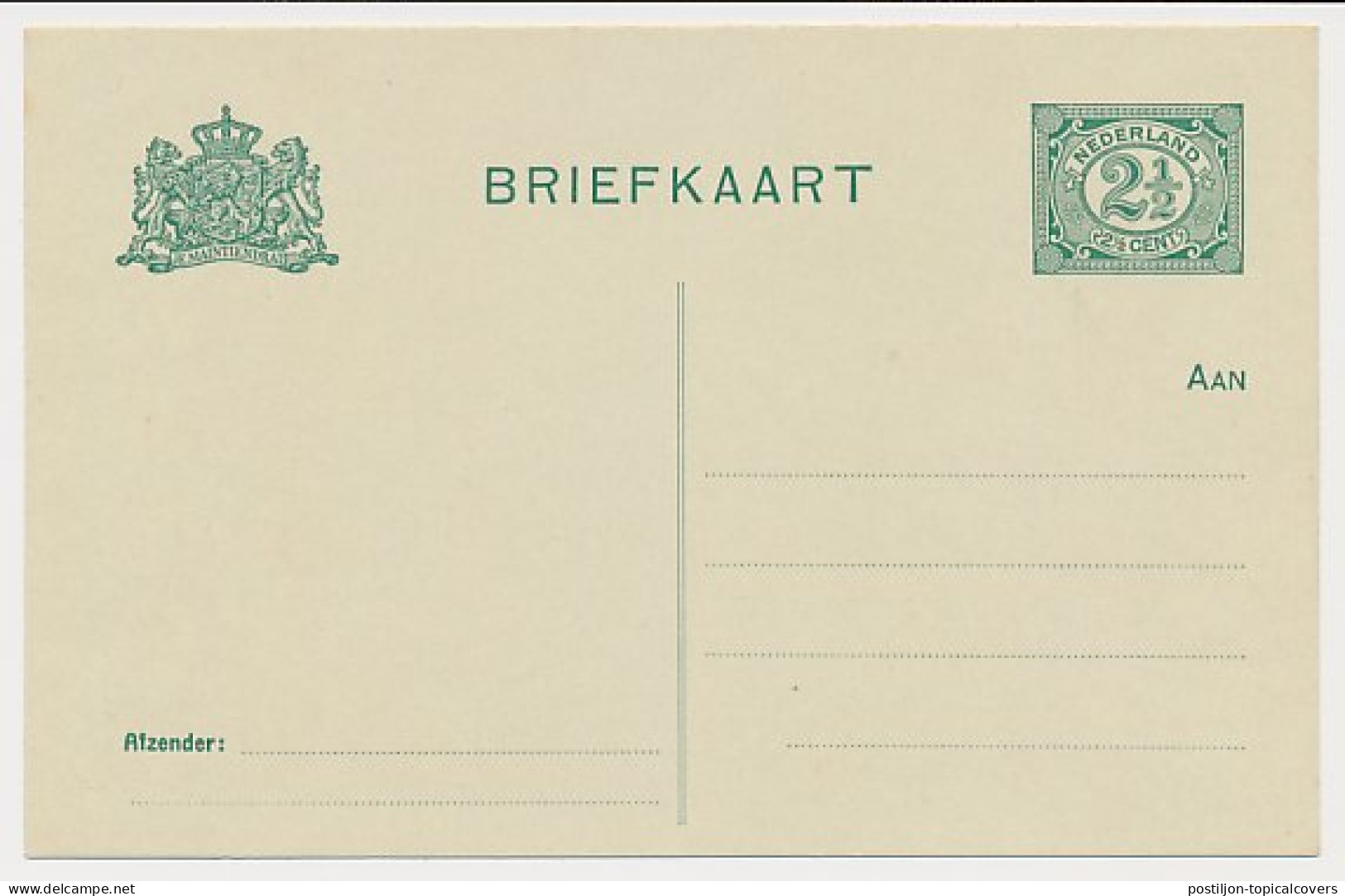 Briefkaart G. 80 A I - Witte Punt In Ornament - Ganzsachen