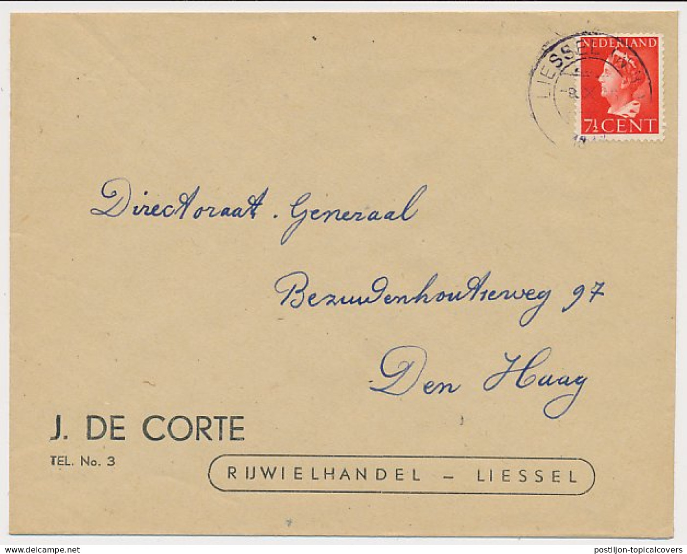Firma Envelop Liessel 1947 - Rijwielhandel - Unclassified