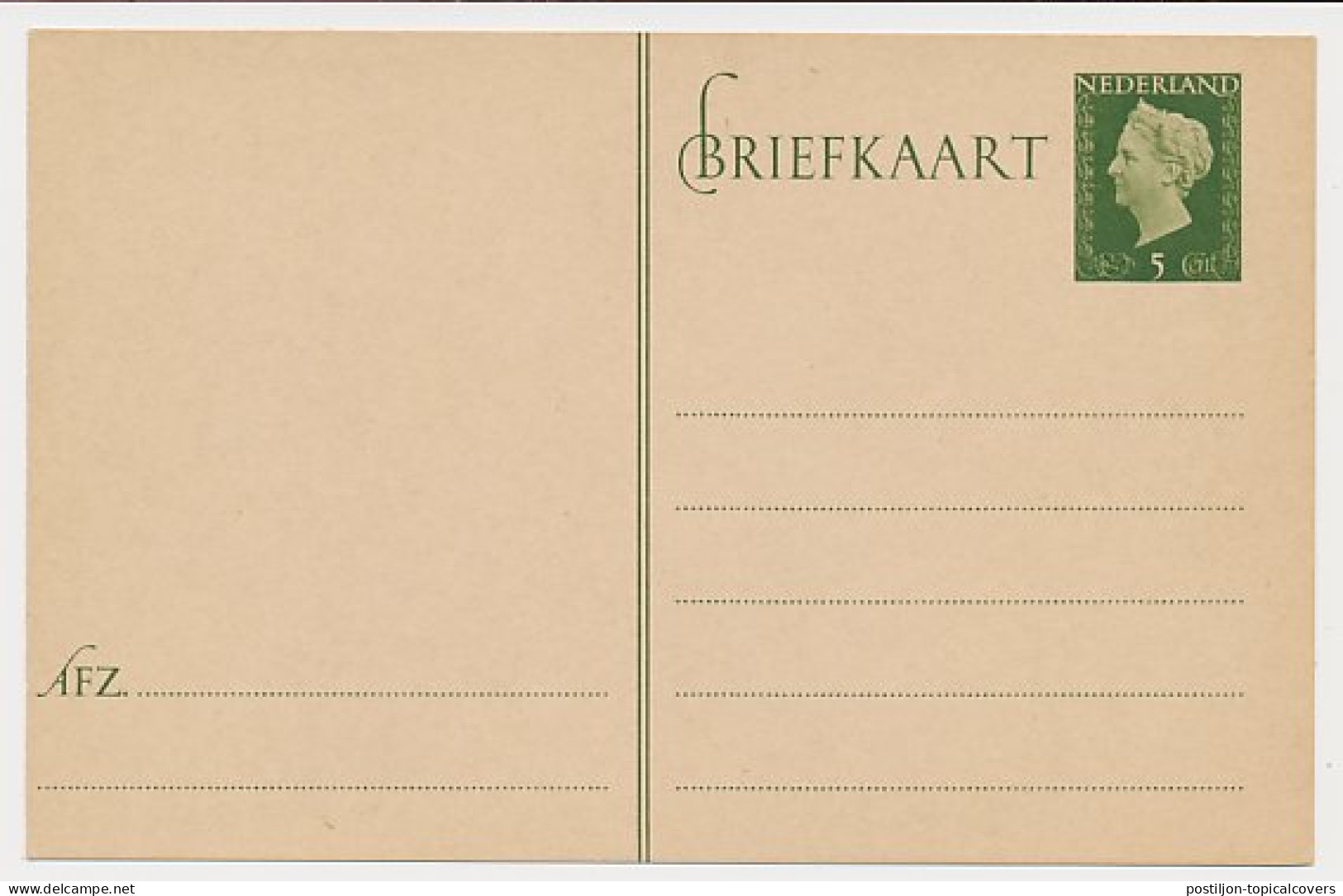 Briefkaart G. 291 A - Interi Postali