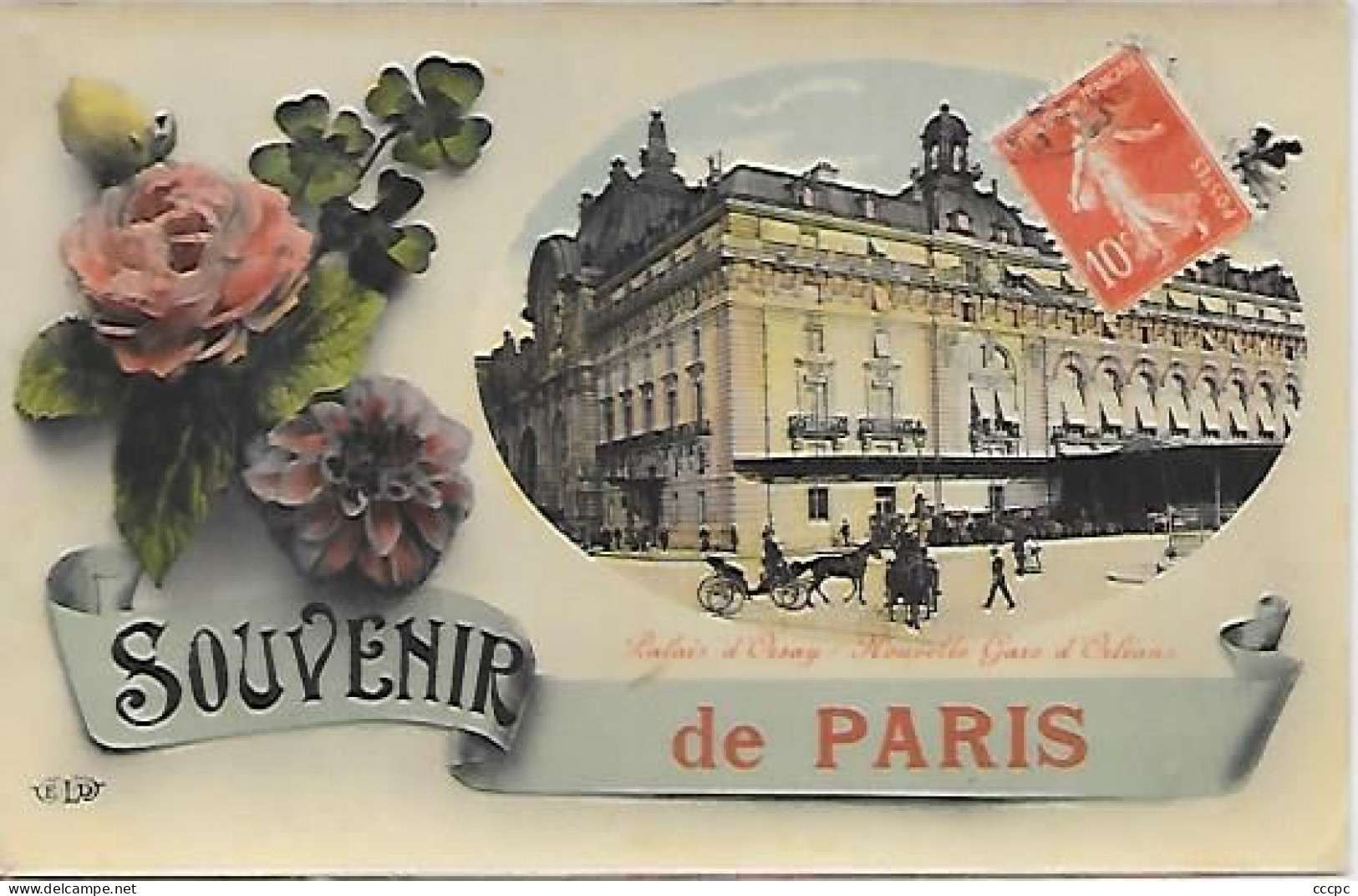 CPA Souvenir De Paris - Palais D'Orsay - Nouvelle Gare D'Orléans - Paris (07)