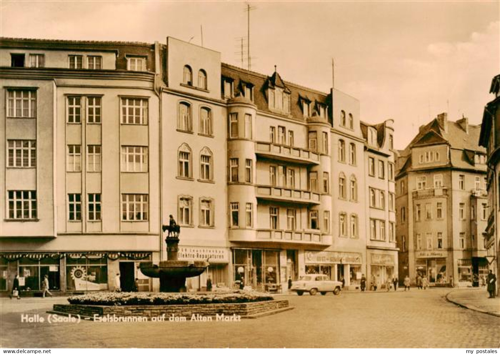 73886097 Halle Saale Eselsbrunnen Auf Dem Alten Markt Halle Saale - Halle (Saale)