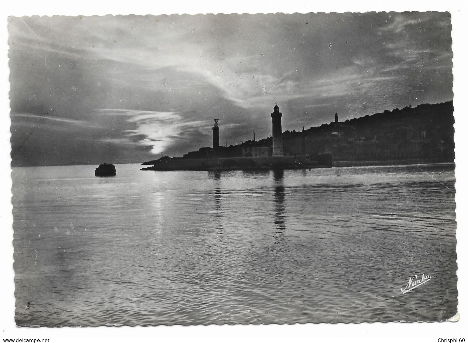 SETE - Coucher Du Soleil Au Phare St-Louis - Edit. Narbo - N° 6 - Circulé En 1952 - - Sete (Cette)