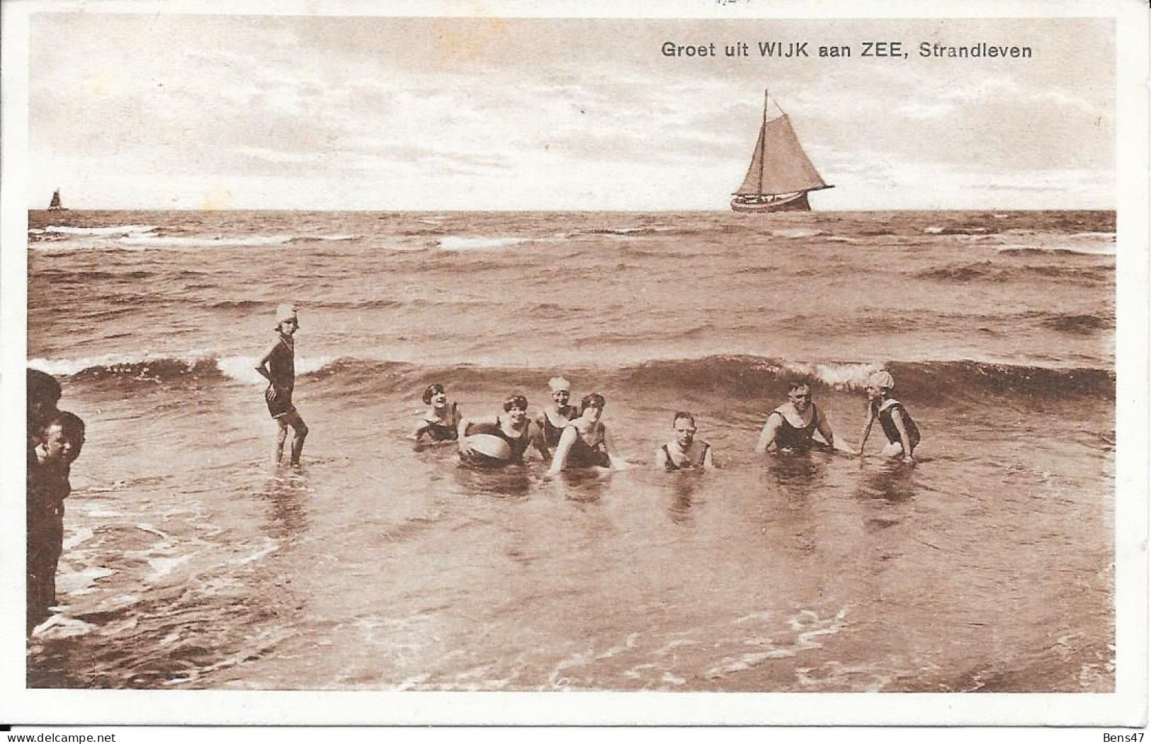 Wijk Aan Zee Strandleven 22-7-1930 - Wijk Aan Zee