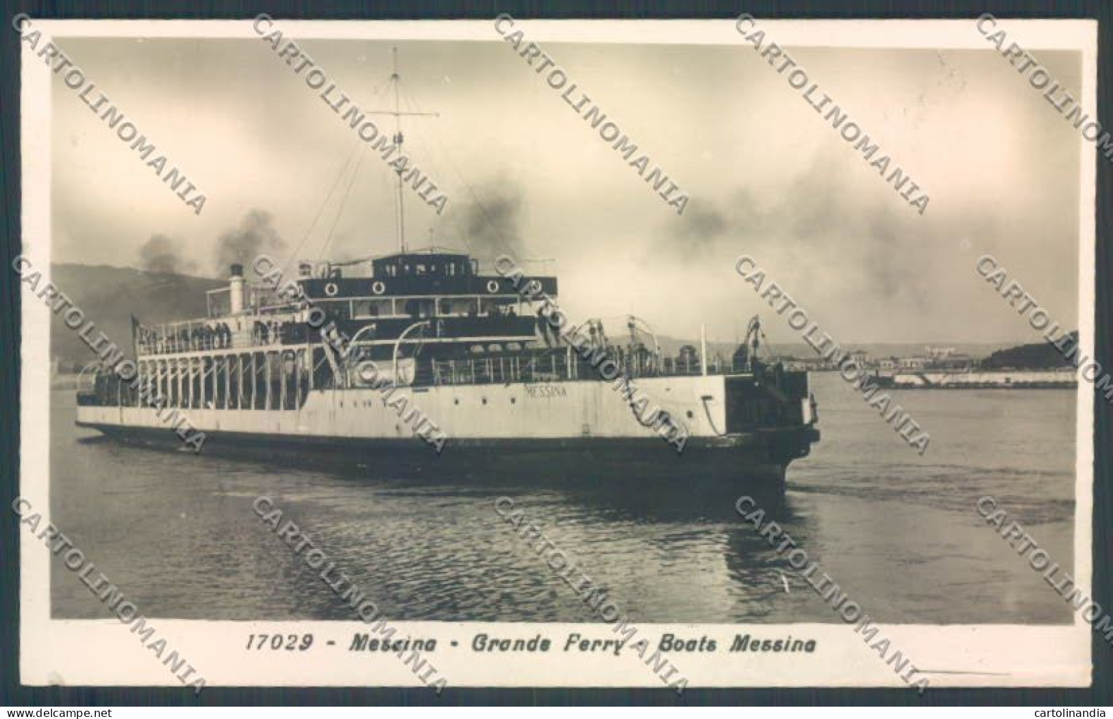 Messina Città Ferryboat Cartolina ZB9660 - Messina