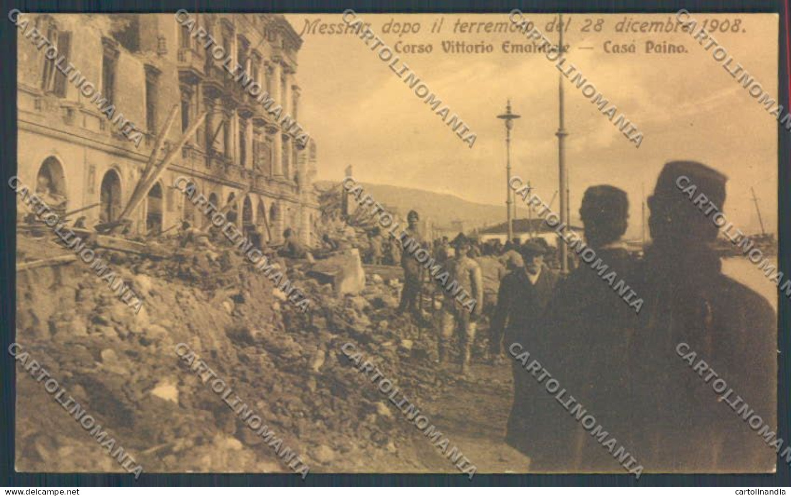Messina Terremoto Città Cartolina ZB9724 - Messina