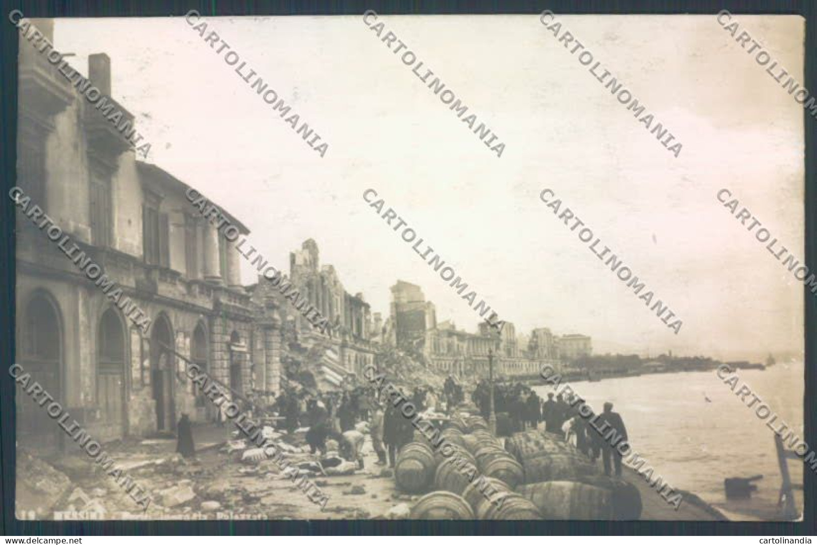 Messina Terremoto Città Foto Cartolina ZB9741 - Messina