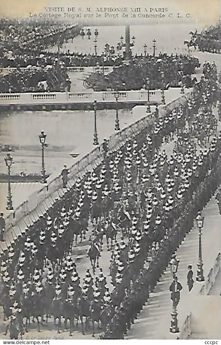 CPA Paris Visite De M. Alphonse XIII à Paris - Le Cortège Royal Sur Le Pont De La Concorde - Arrondissement: 07