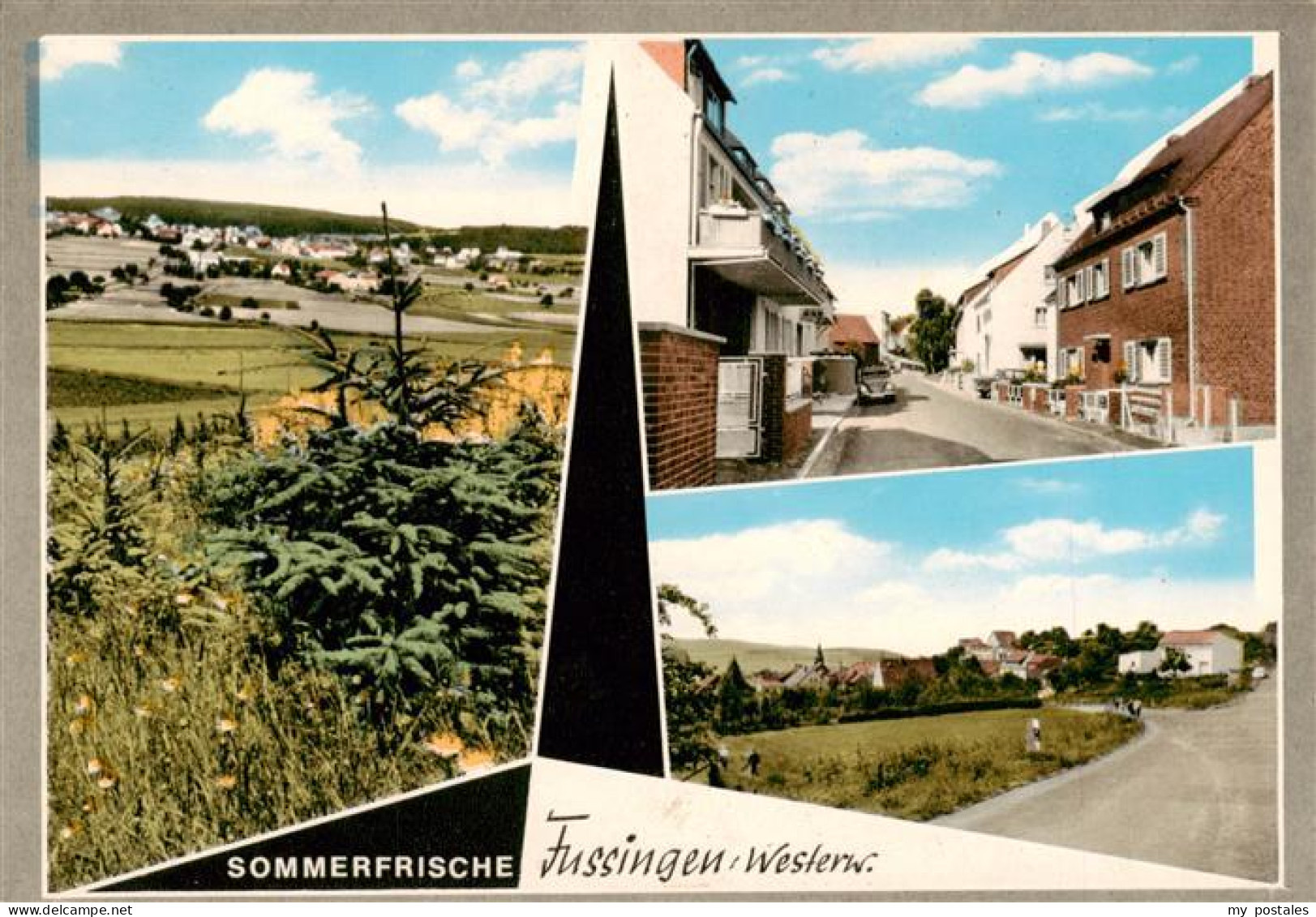 73886033 Fussingen Waldbrunn Westerwald Panorama Strassenpartien  - Other & Unclassified