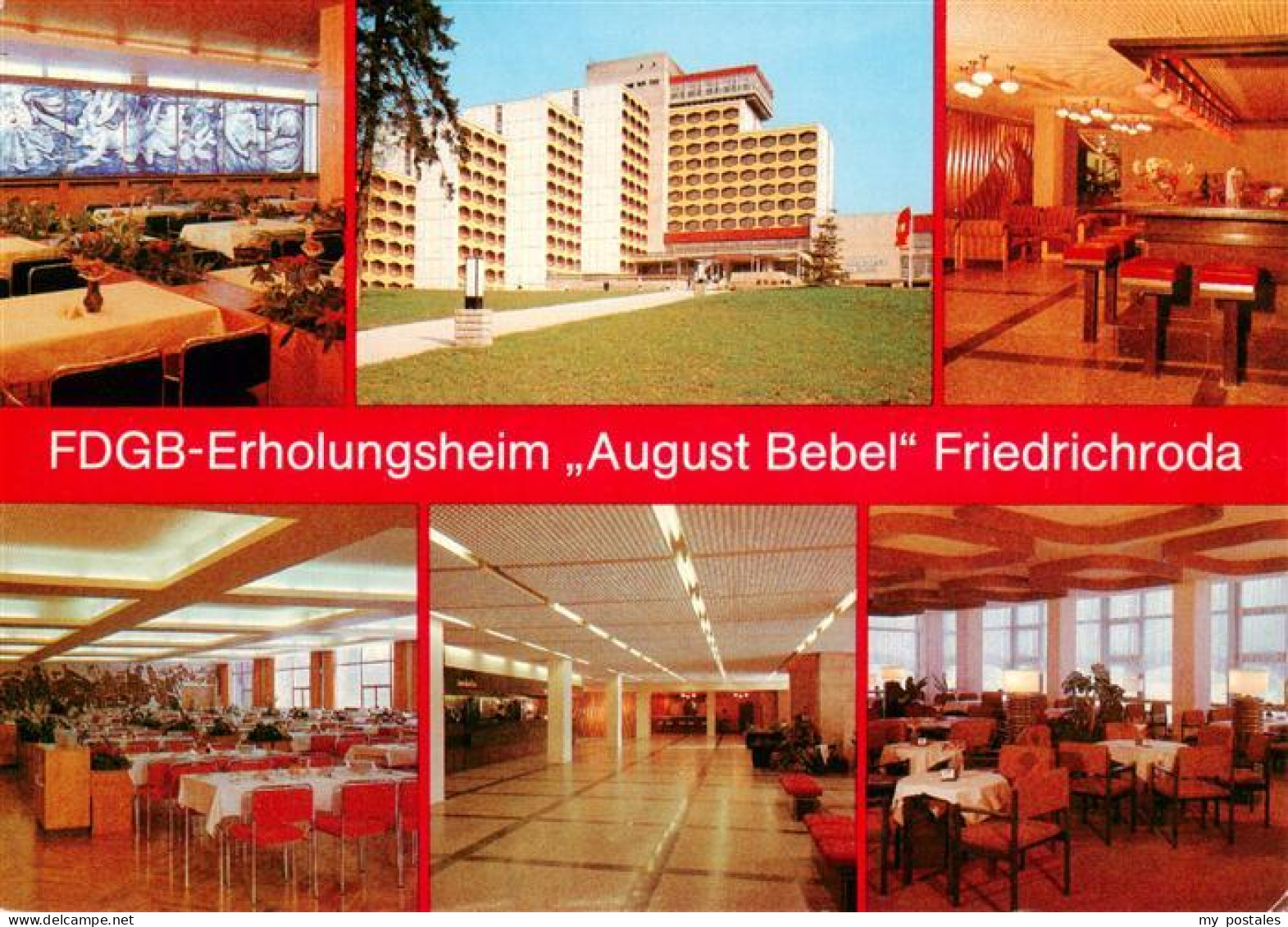 73886600 Friedrichroda FDGB Erholungsheim August Bebel Urlauberrestaurant Hallen - Friedrichroda