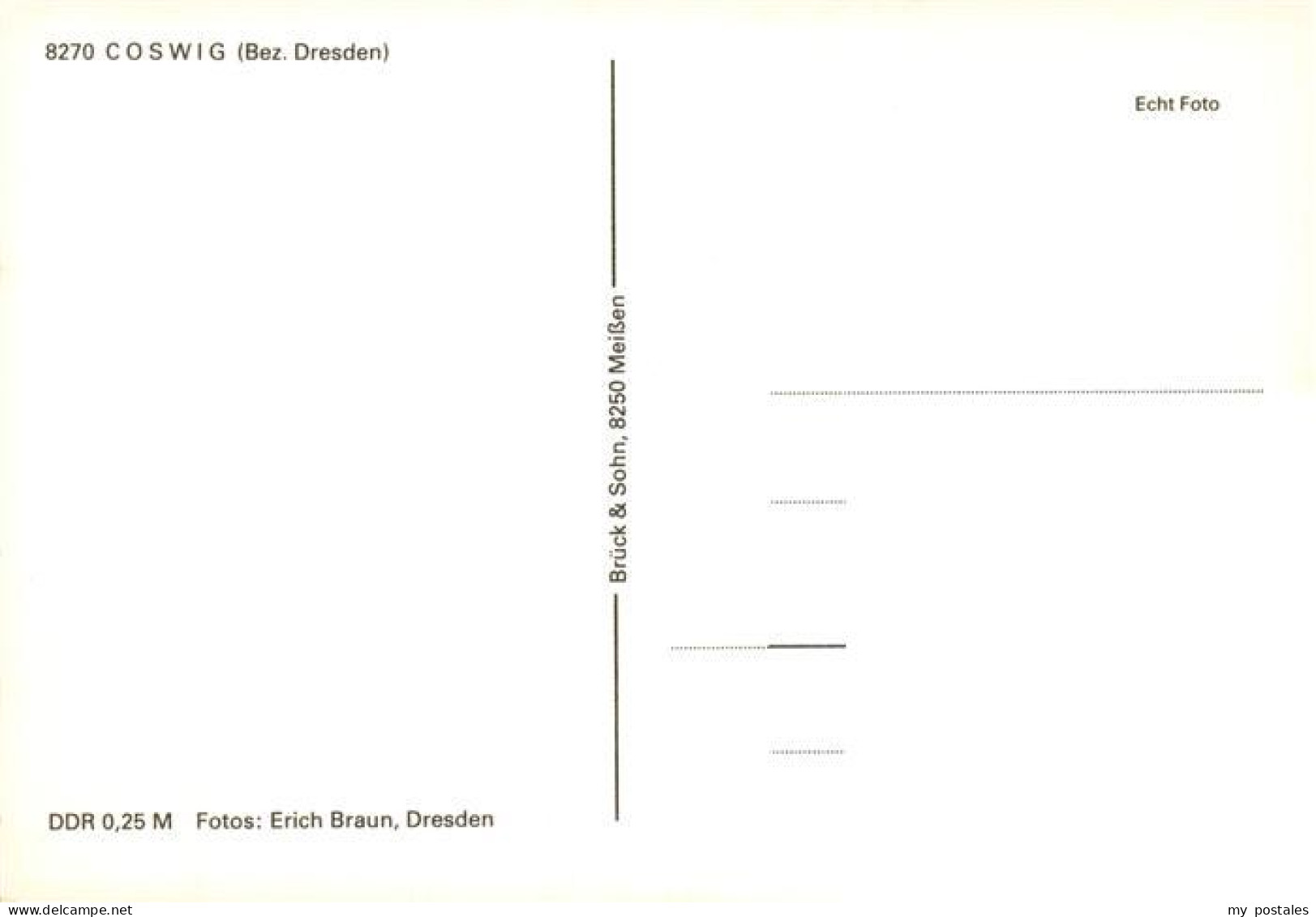 73886598 Coswig Sachsen Ortsansichten Thaelmann Denkmal Kaufhalle Wohnblocks Cos - Coswig