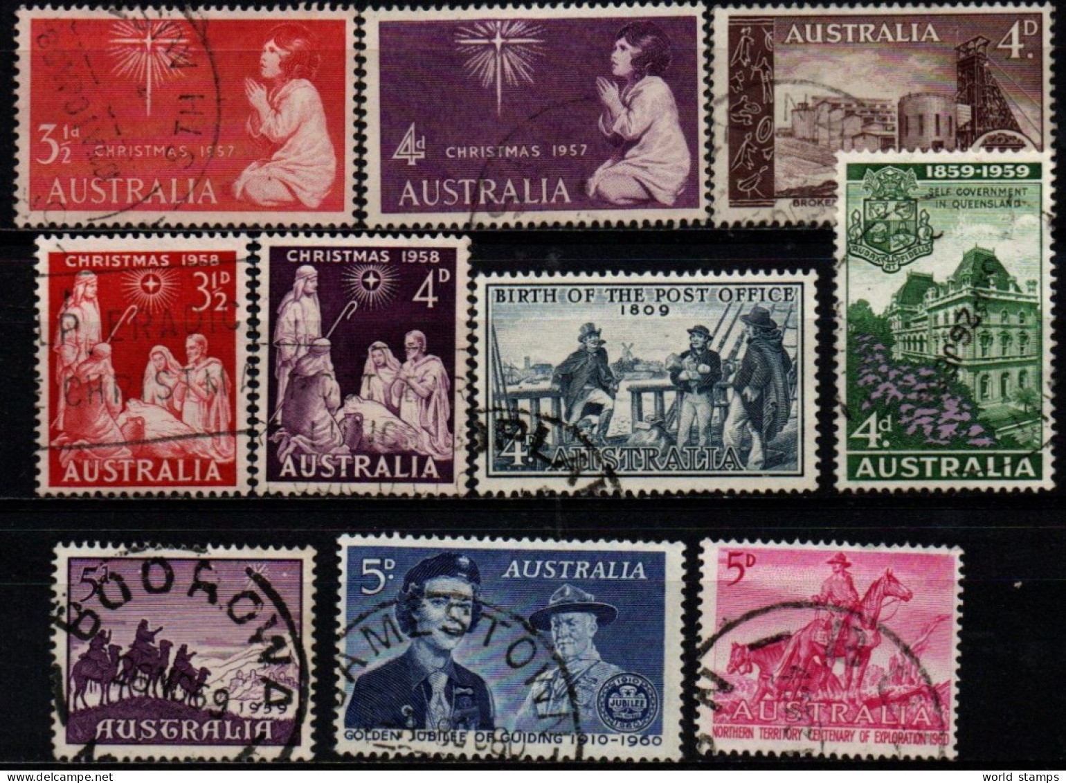 AUSTRALIE 1957-60 O - Usados