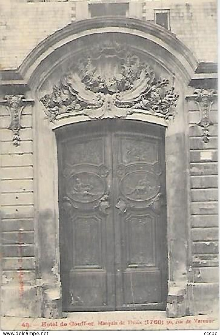 CPA Paris Hôtel De Gouffier Marquis De Thoix 36 Rue De Varenne - Paris (07)