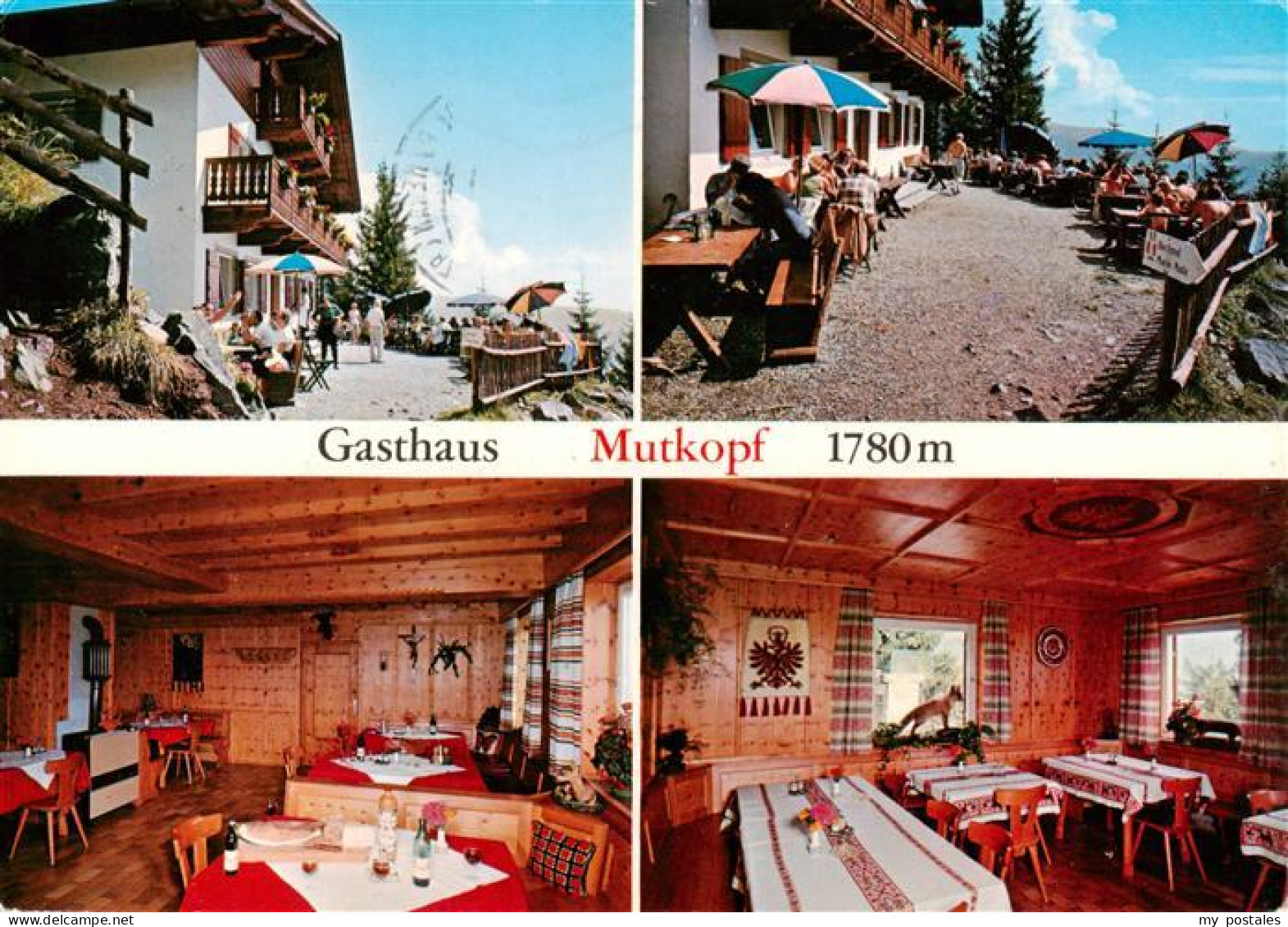 73885965 Dorf-Tirol Suedtirol IT Gasthaus Mutkopf Gastraeume Sonnenterrasse  - Other & Unclassified