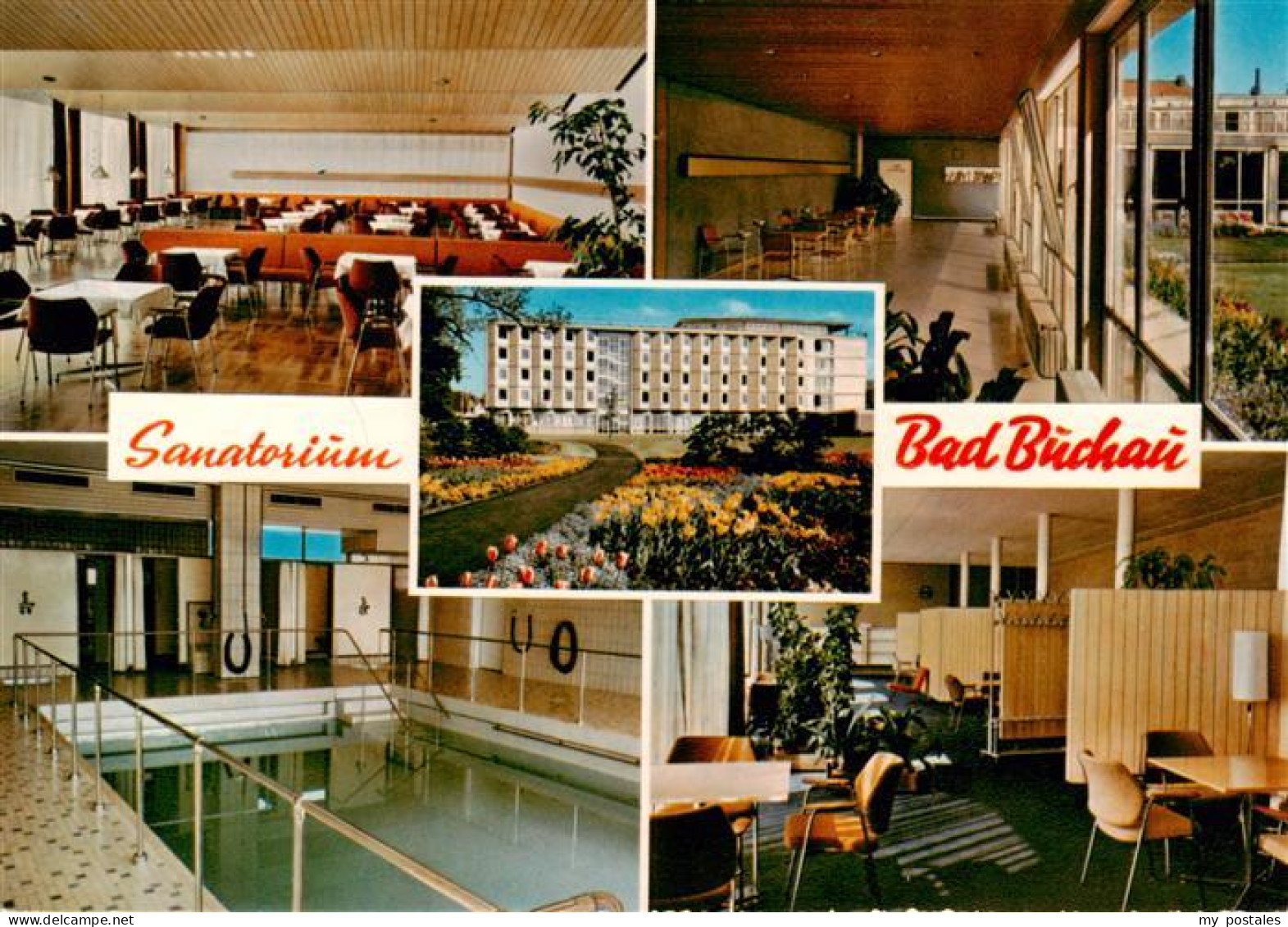 73885956 Bad Buchau Federsee Sanatorium Speisesaal Park Hallenbad Gastraum Bad B - Bad Buchau