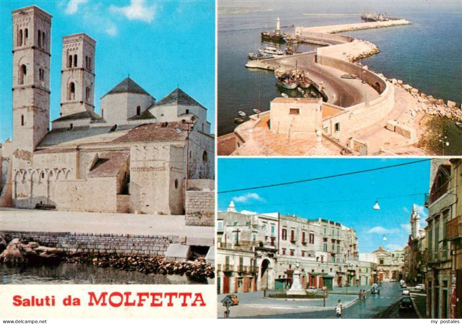 73885950 Molfetta IT Schloss Fliegeraufnahme Ortspartie  - Other & Unclassified