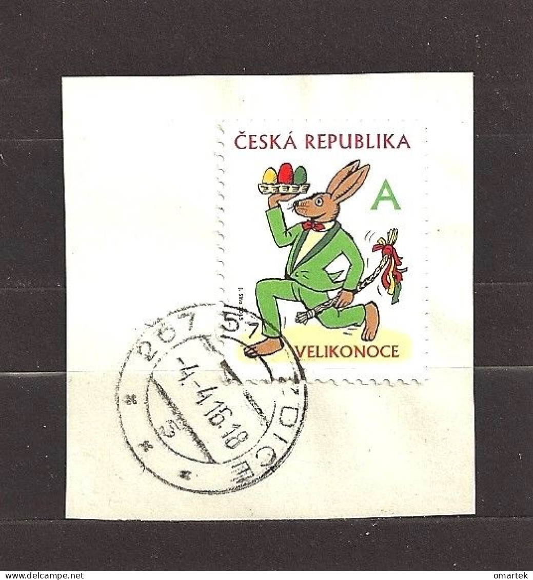 Czech Republic 2015 ⊙ Mi 840 Easter, Ostern. Cutting, Auf Briefstück. Tschechische Republik C.5 - Used Stamps