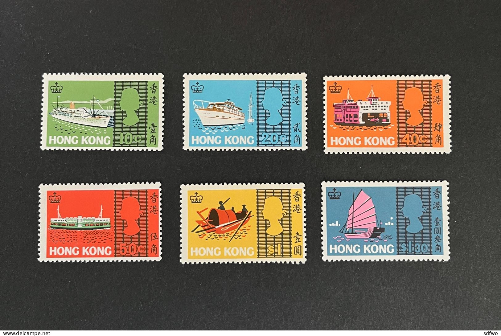 (T8) Hong Kong - 1968 Sea Craft Complete Set - MNH - Nuevos