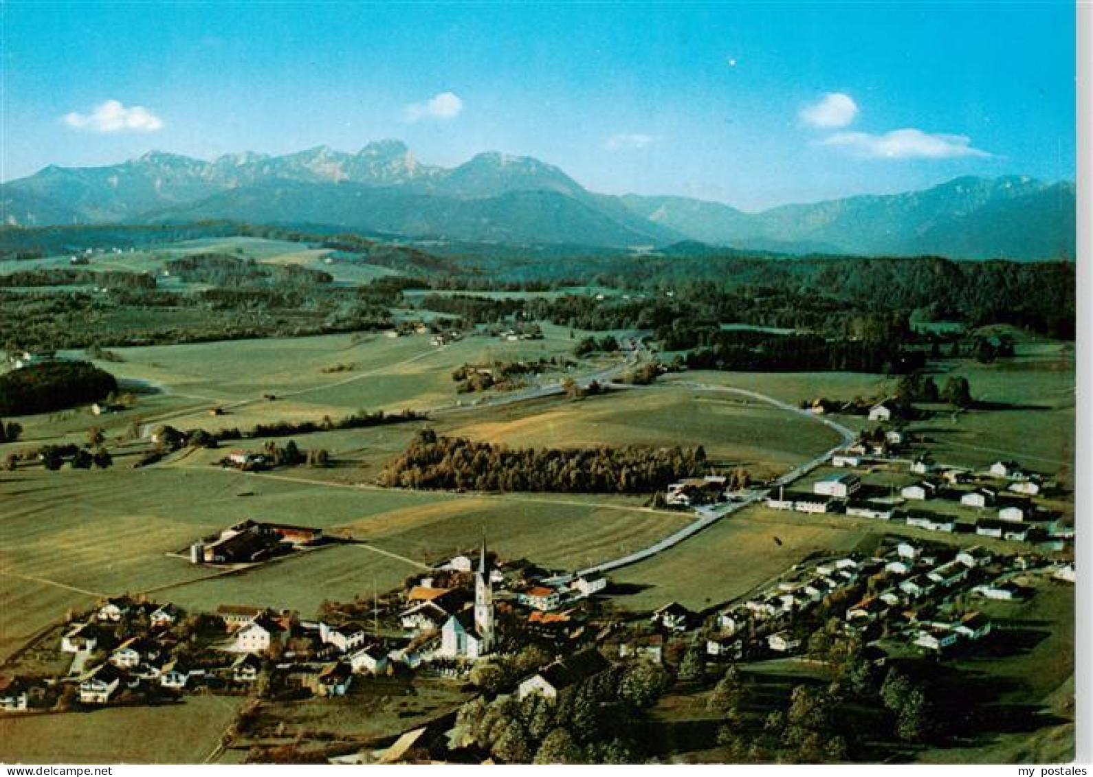 73885914 Irschenberg Fliegeraufnahme Mit Alpenblick Irschenberg - Other & Unclassified