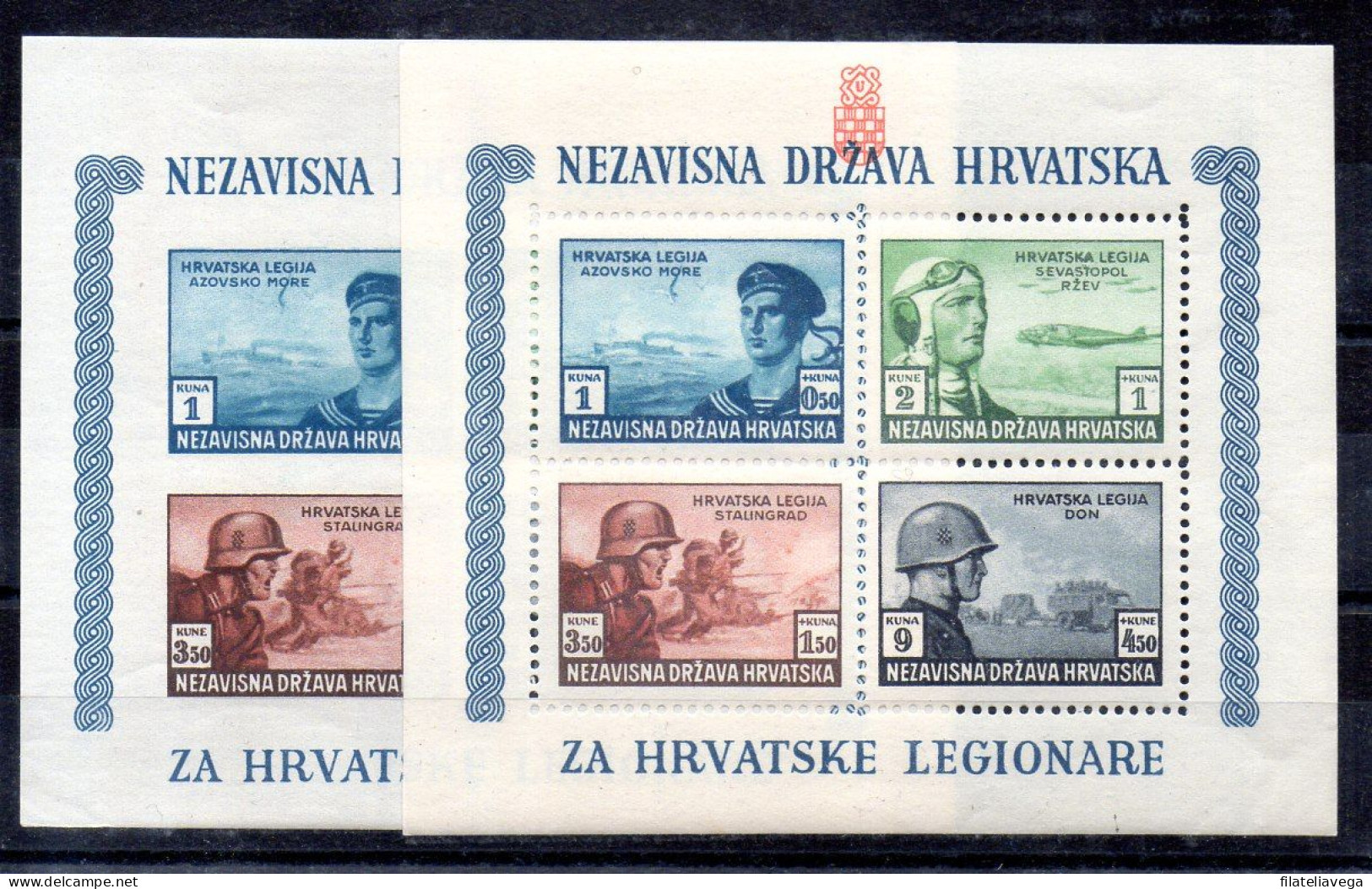 Croacia Hojas Bloque Nº Yvert 4 + Sin Dentar ** - Croacia