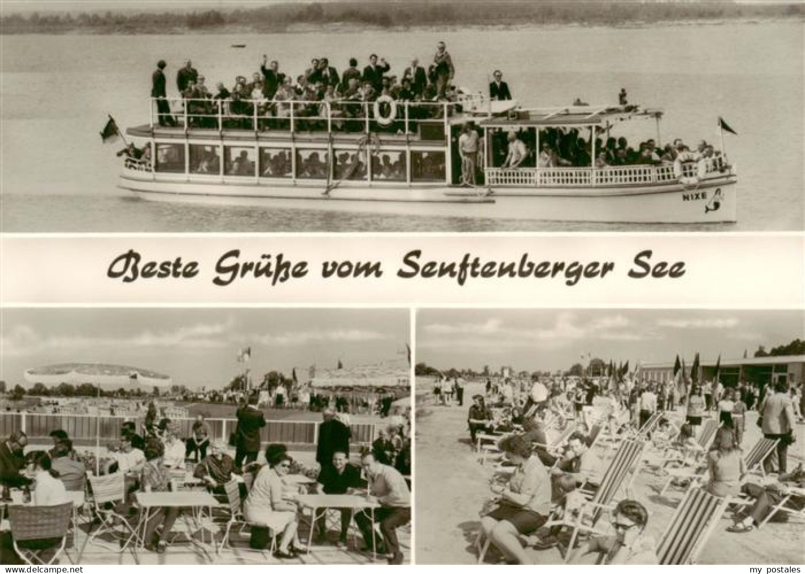 73885828 Senftenberger See Niederlausitz Personenschiff Nixe Strand  - Brieske