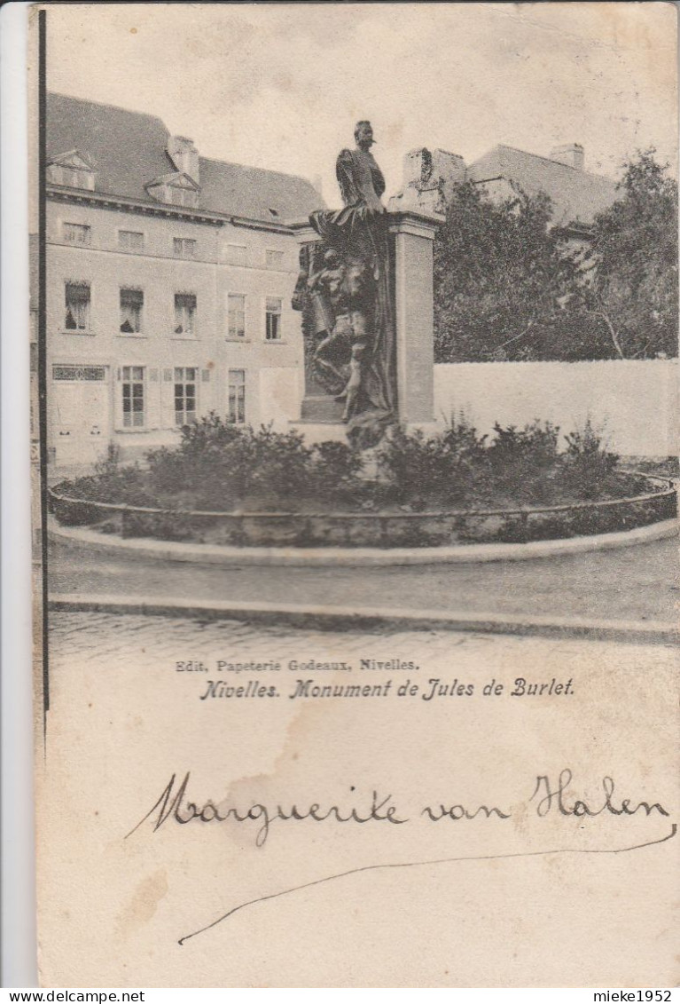 Nivelles , Monument Jules De Burlet - Nijvel