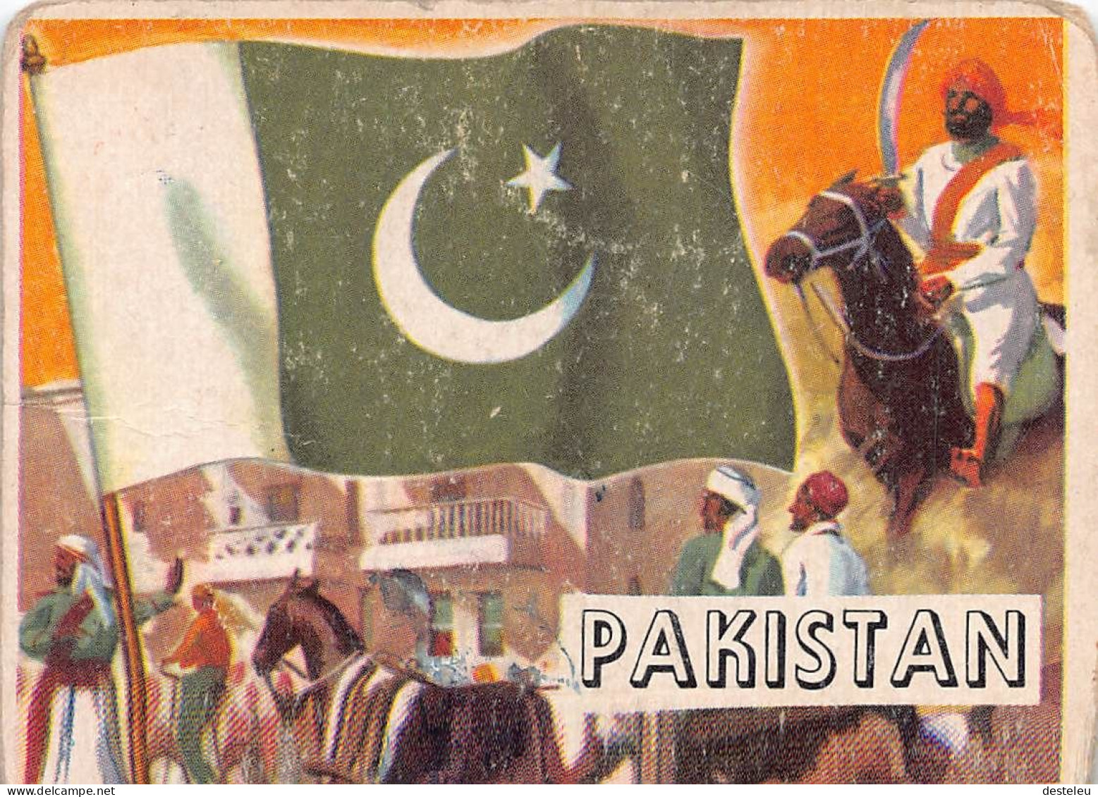 Flags Of The World Chromo - Pakistan - 6.5 X 9.5 Cm - Sonstige & Ohne Zuordnung