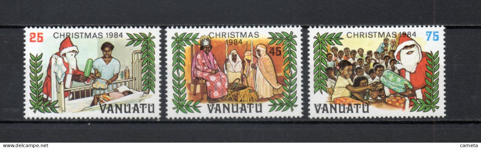 VANUATU  N° 702 à 704    NEUFS SANS CHARNIERE  COTE  5.60€    NOEL - Vanuatu (1980-...)