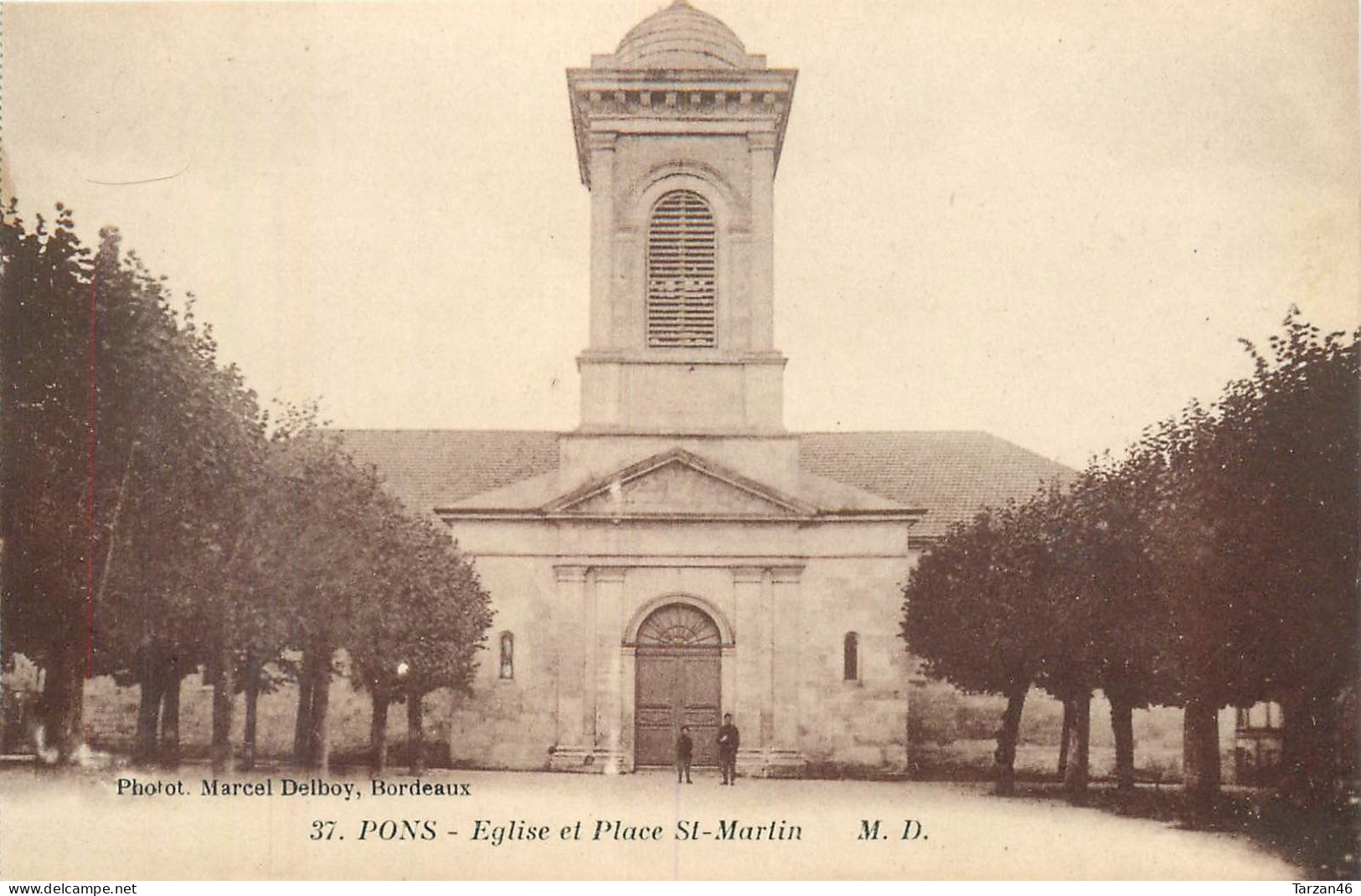 25.04.2024 - A -  37. PONS -église Et Place St Martin - Pons