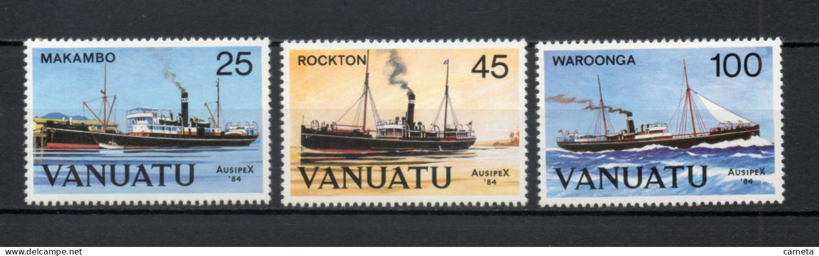 VANUATU  N° 699 à 701    NEUFS SANS CHARNIERE  COTE  8.50€    BATEAUX - Vanuatu (1980-...)