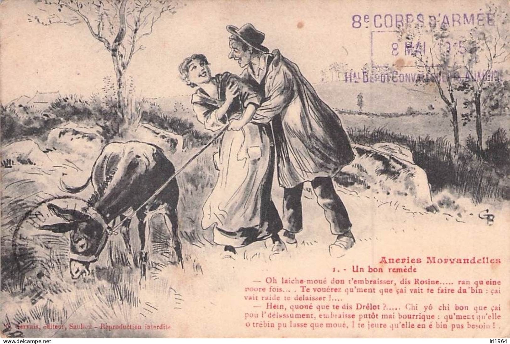 ANERIES MORVANDELLES N° 1 UN BON REMEDE 1915 - Sonstige & Ohne Zuordnung