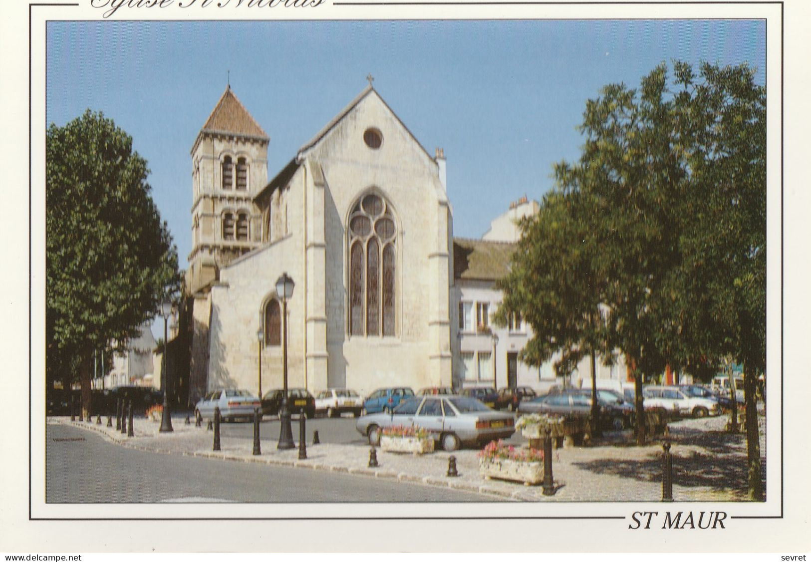 SAINT MAUR . - L'Eglise St-Nicolas. Carte RARE - Saint Maur Des Fosses