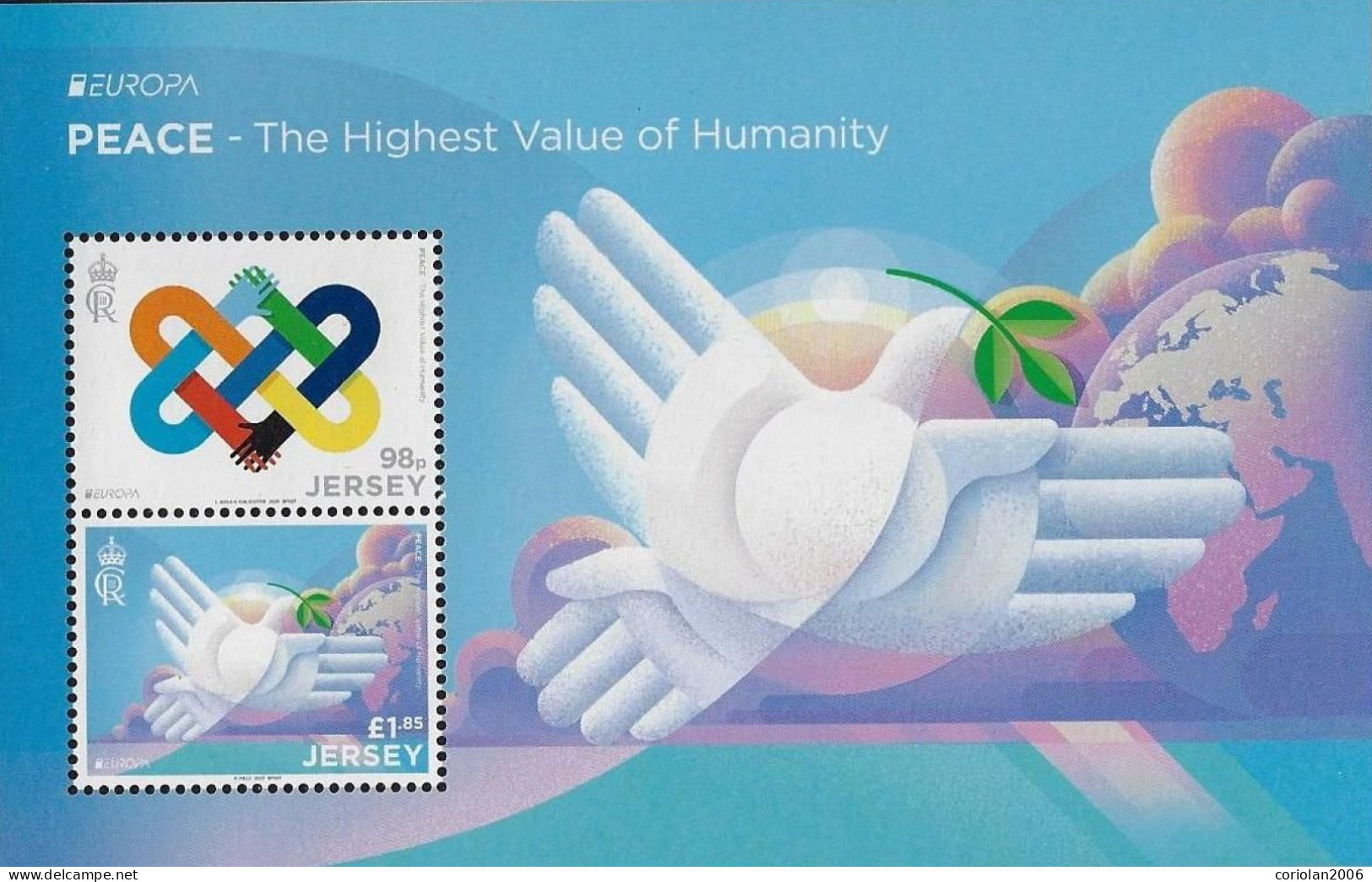 Jersey 2023 / Europa / Peace / Block With 2 Stamps - 2023