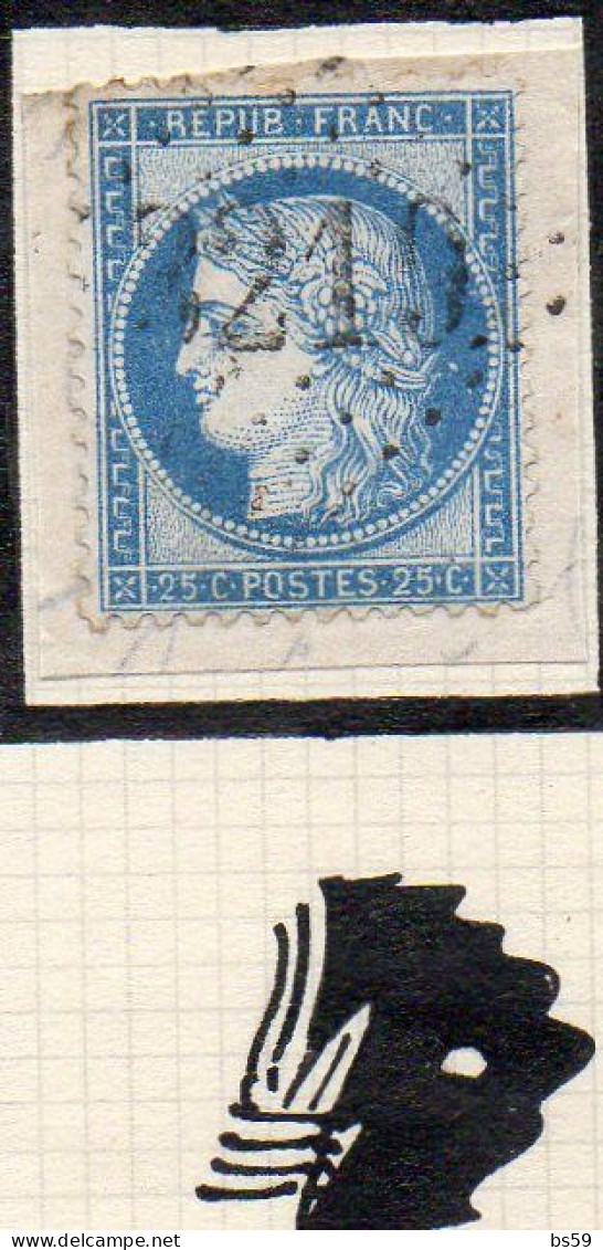 N° 60C Type III Avec Variété Derrière La Tête (359a) - 1871-1875 Ceres