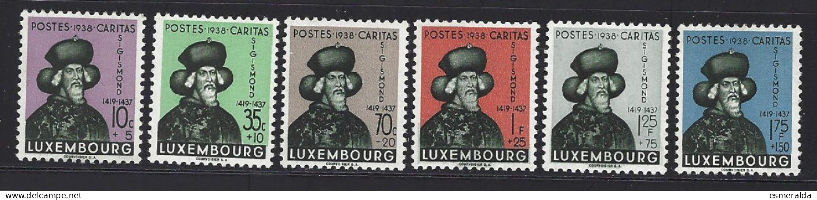 Luxembourg Yv 306/11,Caritas 1938. 6 Valeurs Tous ** /mnh - Nuevos