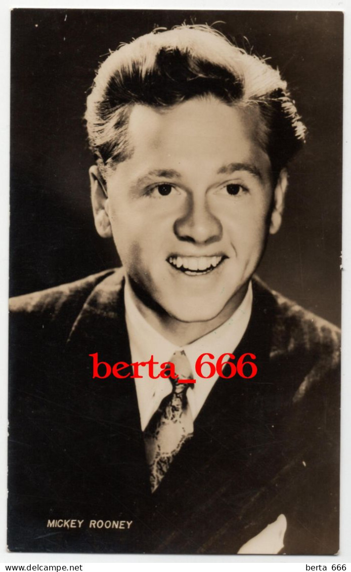 Mickey Rooney Actor Original Real Photo - Acteurs