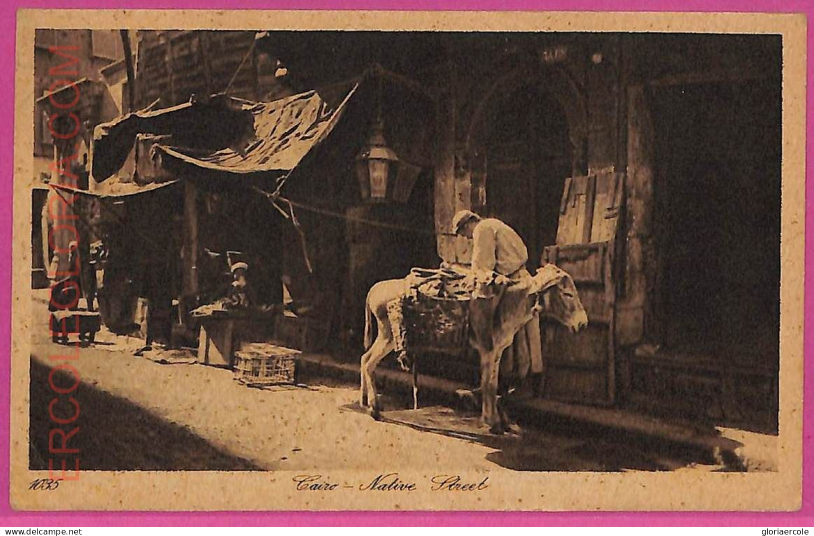 Ag3004 - EGYPT - VINTAGE POSTCARD - Cairo - 1933, Native Street - Cairo