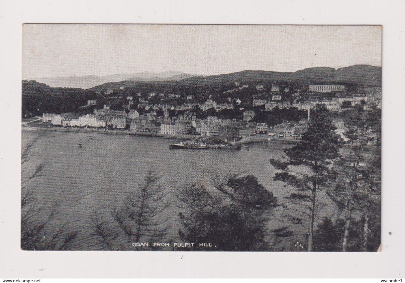 SCOTLAND - Oban From Pulpit Hill Unused Vintage Postcard As Scans - Argyllshire