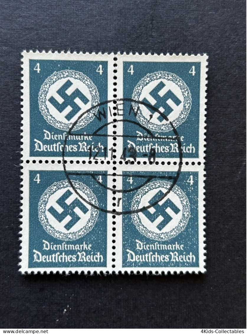 GERMANY Deutsche Reich OSTMARK "Wien" Block Of 4 - Gebraucht