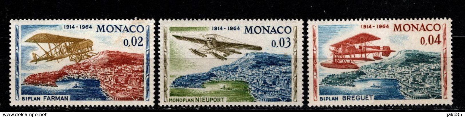 - MONACO - 1964 - YT N° 638 /640 - ** - Rally Aérien De Monaco - Oblitérés