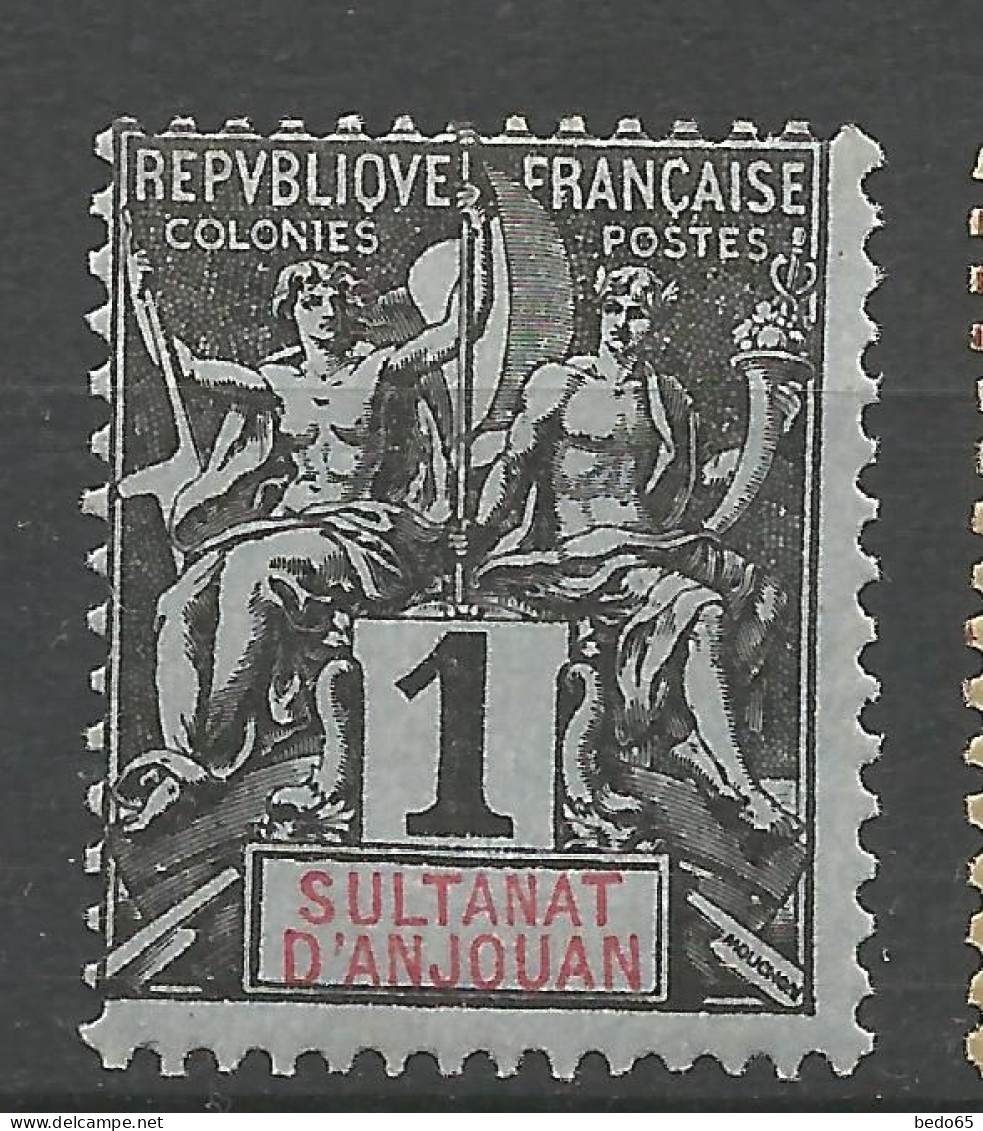 ANJOUAN N° 1 NEUF** LUXE SANS CHARNIERE / Hingeless / MNH - Unused Stamps