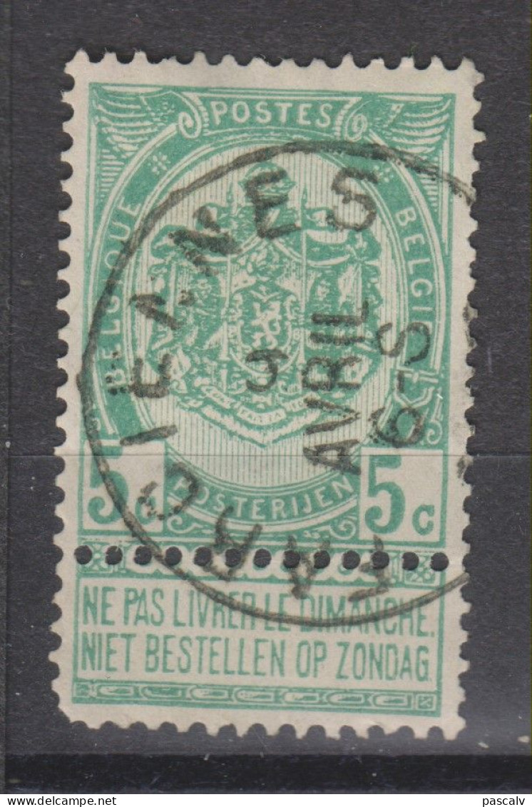 COB 56 Oblitération Centrale FARCIENNES - 1893-1907 Wappen